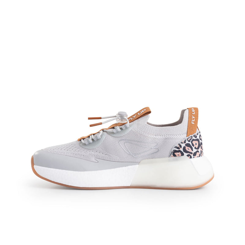 Zapatillas Mujer Fly Up Neón - Leopardo